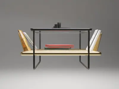 black coffee table Free 3D model