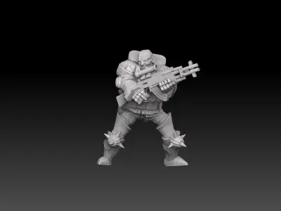 Combat Monk Cadre Megapack 3D print model
