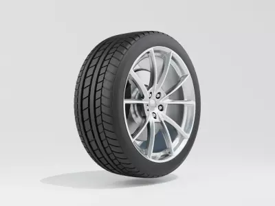 Audi Q3 2015 Wheel 3D model
