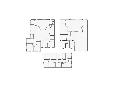 Commercial Interior Sketch - 5501-6000 SF - Xactimate 3D model