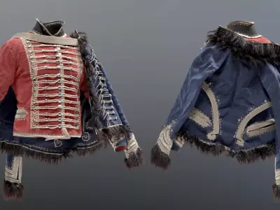 SOLDIER Napoleon Dolman Pelisse 3D model