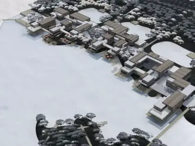 Waterfront Commercial Complex 3D model