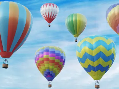 Hot air balloon model 3D model