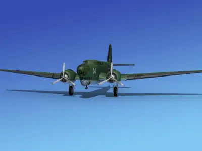 Douglas B-18A Bolo V03 3D model