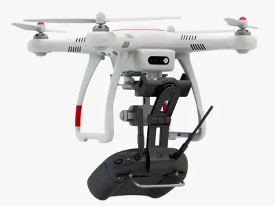 Drone Autel Robotics X-Star and Controller 8K 3D model
