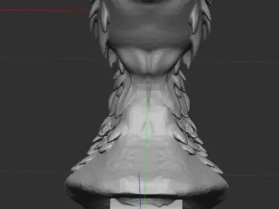 Bust of a Bird Free 3D print model