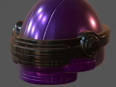 Gas mask helmet 3d model scifi Low-poly  Low-poly 3D model 544