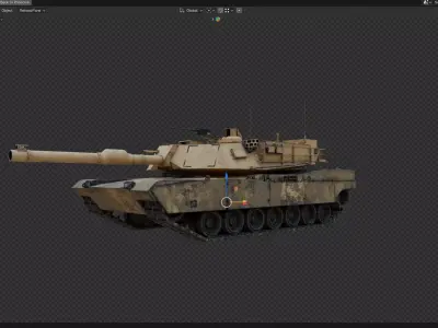 tanks of winter Low-poly 3D model
