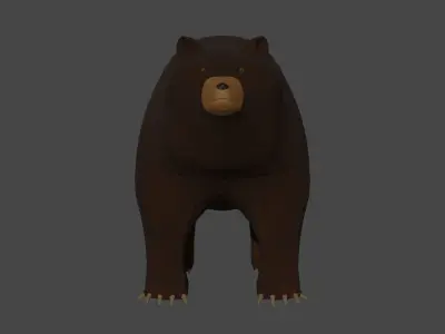 Low Poly Bear Low-poly 3D model