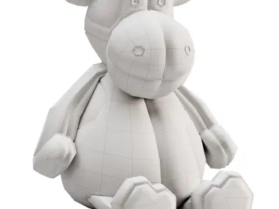 cow toy 3D model