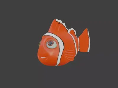 small nemo fish made in blender Low-poly 3D model