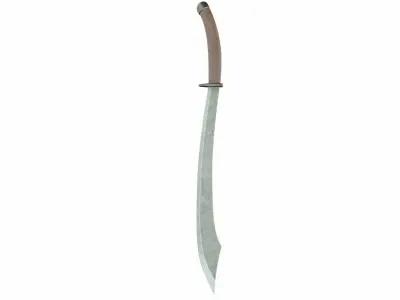 Yatagan 3 Low-poly 3D model