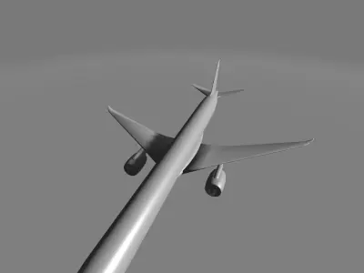 Boeing 777 Free low-poly 3D model