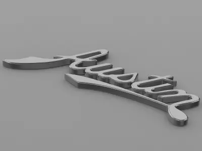 austin logo 3D model