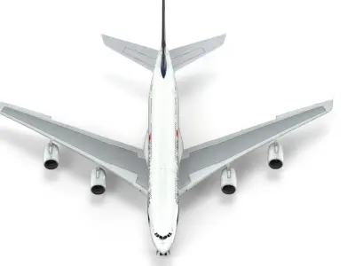 Airbus A380 Singapore Airlines - Element 3D 3D model