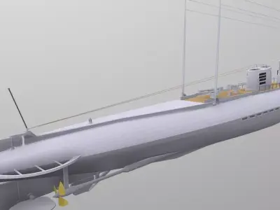 Project 50 U-boat Free 3D model