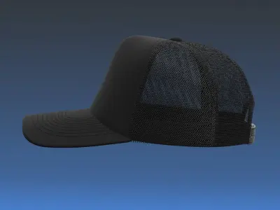 Baseball Cap Trucker 3D model