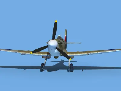 Supermarine Spitfire Mk VIIIb V03 3D model