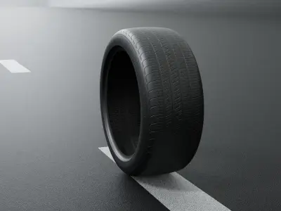 Good Year Lowpoly Tire 04 Low-poly 3D model