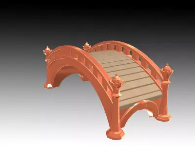 Aquarium Ornaments old bridge 3D print model