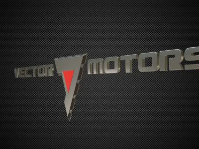 vector motors logo 3D model