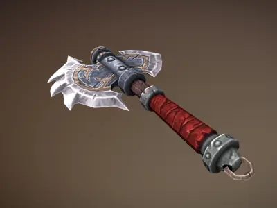 Fantasy Armory - Savage Axe 01 Low-poly 3D model