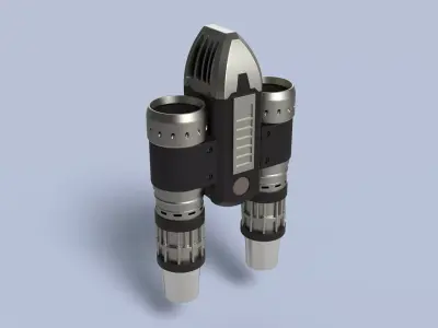 Jet booster of Peter Quill from Guardians of the Galaxy 3D model