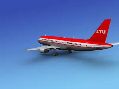Airbus A320 LTU 3D model
