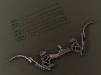 Oneida Kestrel - bow and arrow 3D model