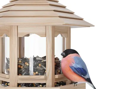 Feeder for garden birds Duvo plus 3D model