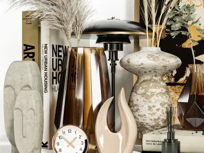 decorative set Vol005 Free 3D model