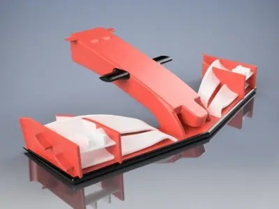 F1 2017 front wing Free 3D print model