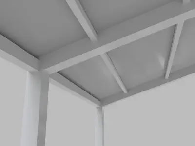 Large Tent Low-poly 3D model