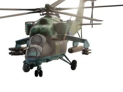 Mil Mi-35M Hind-E 3D model