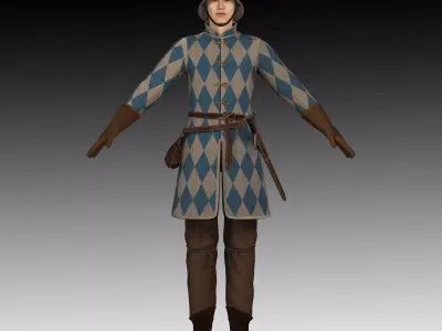 Medieval Soldier 3D model