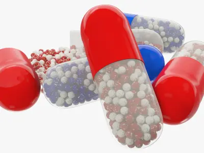 Pills Set V1 3D model