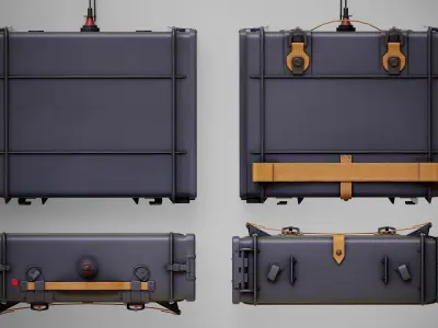 Feldfunksprecher f  GERMANY WW2 FIELD RADIO Low-poly 3D model