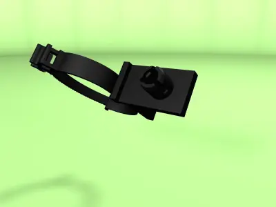 Clip for wires Low-poly 3D model