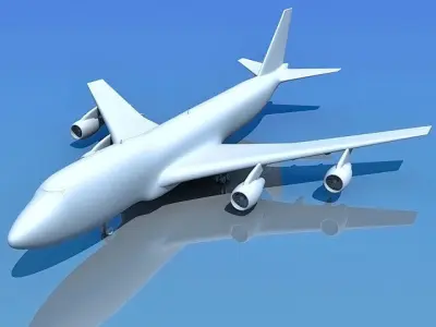 Detailed Model of Boeing 747 3D model
