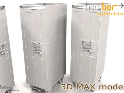 BORDBAR Trolleys Low-poly 3D model