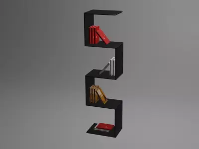 Modern Home Library  Free low-poly 3D model