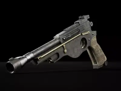 HERO Prop Asset - Mandalorian Blaster IB-94 Low-poly 3D model