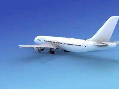 Airbus A300 TransAer 3D model