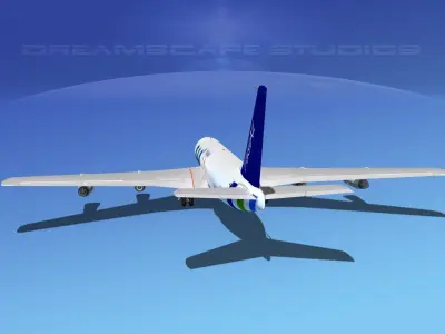 Boeing 707 Fastair Cargo 3D model