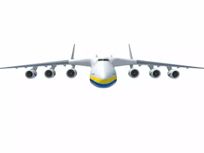Antonov An-225 Mriya Aerial Scene 3D model