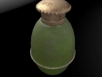 Yugoslavian grenade M38 Low-poly 3D model