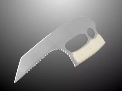 Knife Weapon Concept Low-poly 3D model
