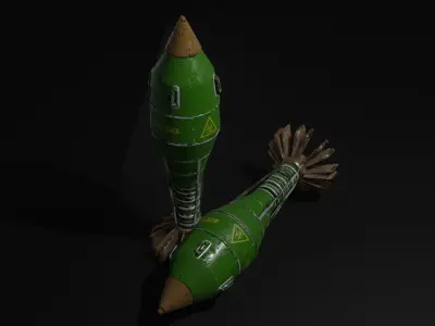war head bomb Free low-poly 3D model