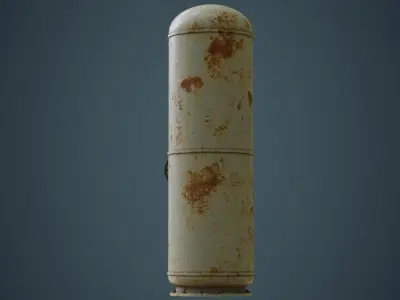 Indoor Gas Storage 1B Low-poly 3D model