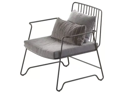 Lounge Chair Fish and Fish - Serax 3D model